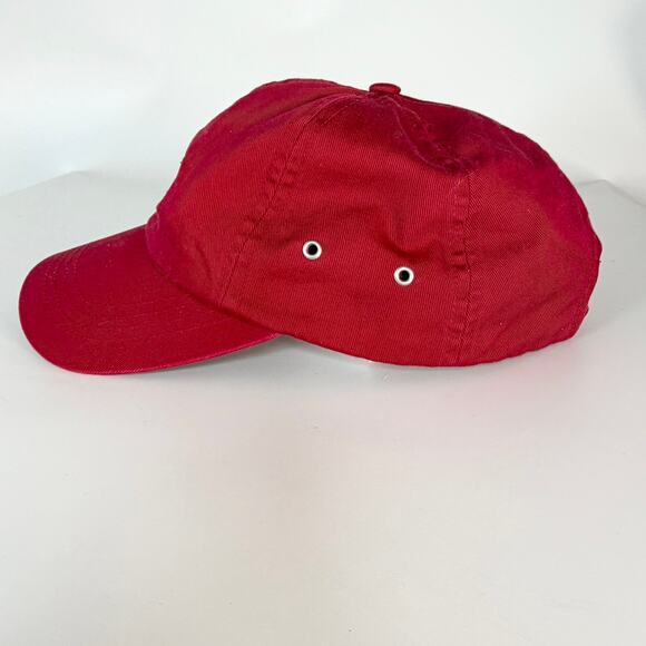 Mr. Augi's Sportswear Adjustable Strapback Hat Baseball Cap Unisex Red Navy Blue - Picture 7 of 9